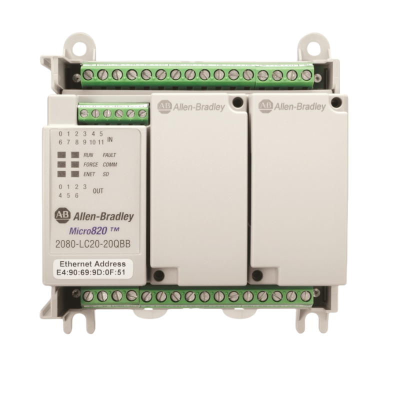 Micro820 Terminal Allen-Bradley 2080-LC20-20QBB Micro820 20 I/O Ethernet/IP Controller ...