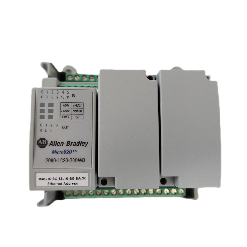 Micro820 Controller Allen-Bradley 2080-LC20-20QWB Micro820 20 I/O Ethernet/IP Controller ...